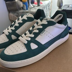 NIB Coach Colored Block Leather Clips Court Sneakers